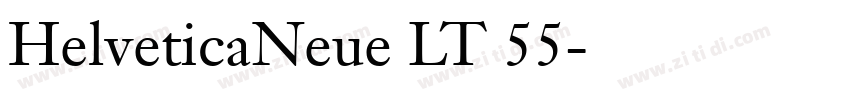 HelveticaNeue LT 55字体转换